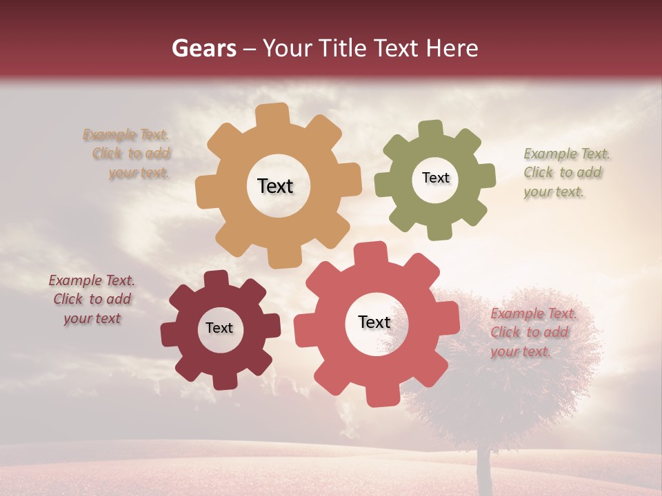 Horizon Symbol Grass PowerPoint Template