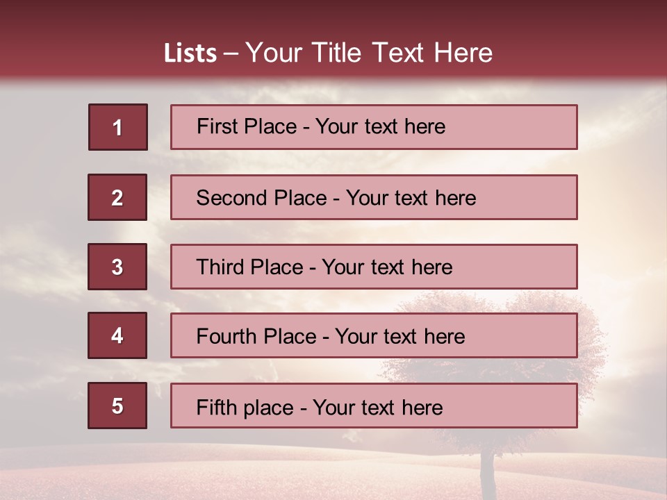 Horizon Symbol Grass PowerPoint Template
