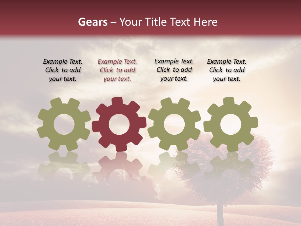 Horizon Symbol Grass PowerPoint Template