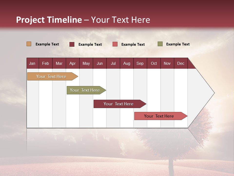 Horizon Symbol Grass PowerPoint Template