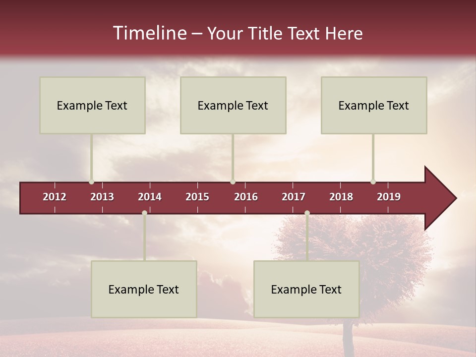 Horizon Symbol Grass PowerPoint Template
