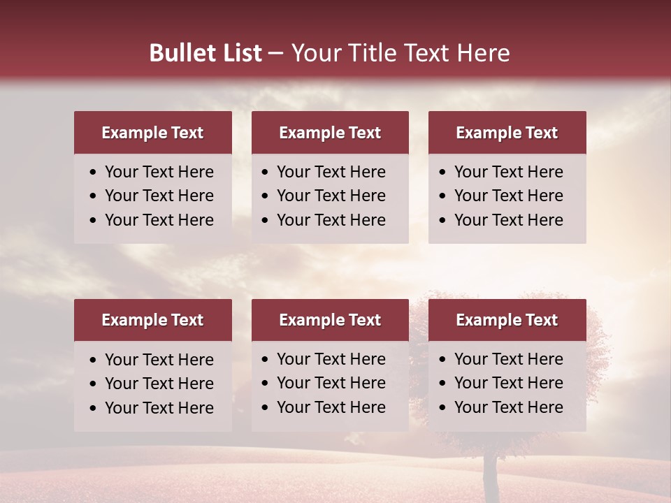 Horizon Symbol Grass PowerPoint Template