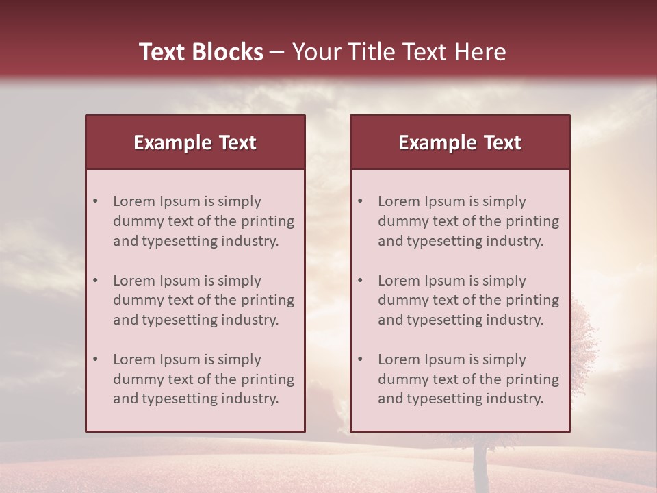 Horizon Symbol Grass PowerPoint Template