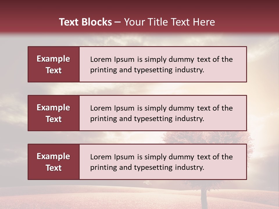 Horizon Symbol Grass PowerPoint Template