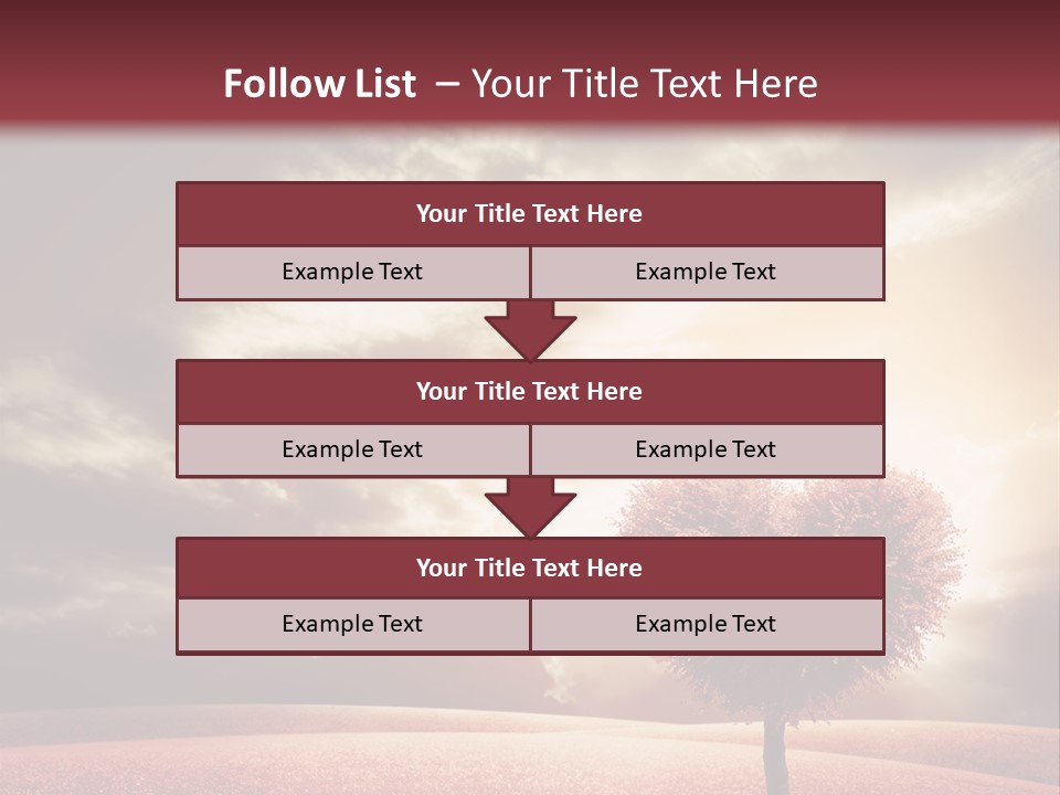 Horizon Symbol Grass PowerPoint Template
