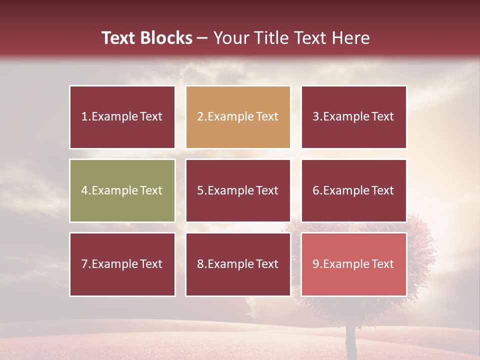 Horizon Symbol Grass PowerPoint Template