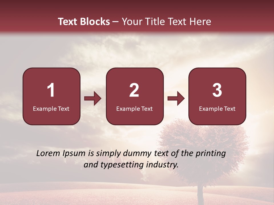 Horizon Symbol Grass PowerPoint Template