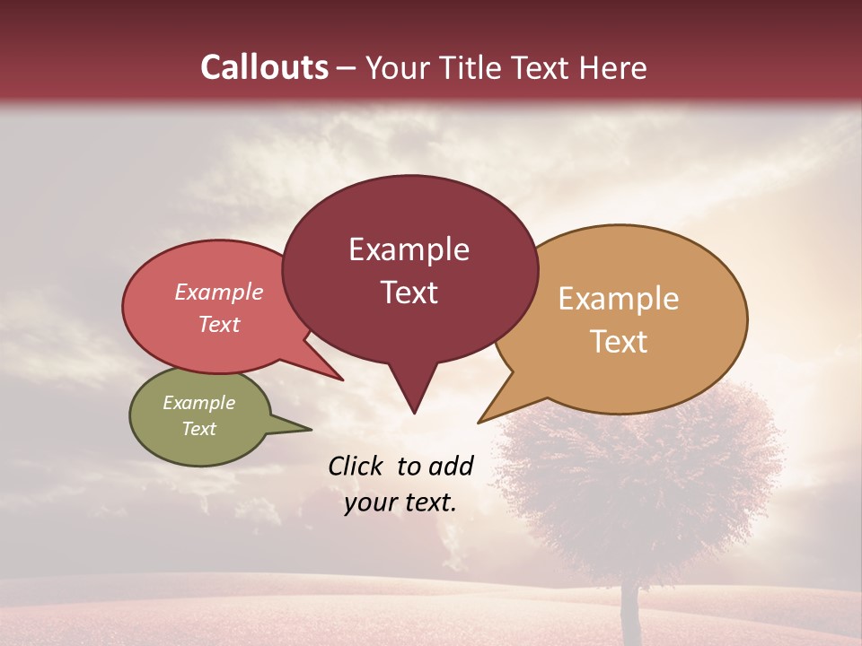 Horizon Symbol Grass PowerPoint Template