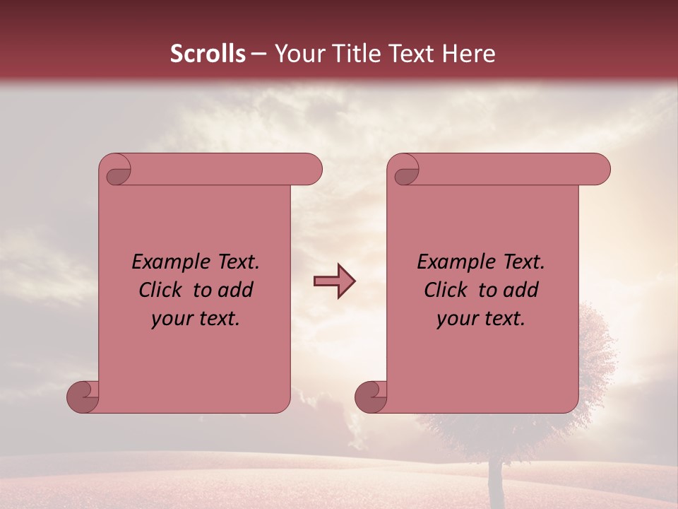 Horizon Symbol Grass PowerPoint Template