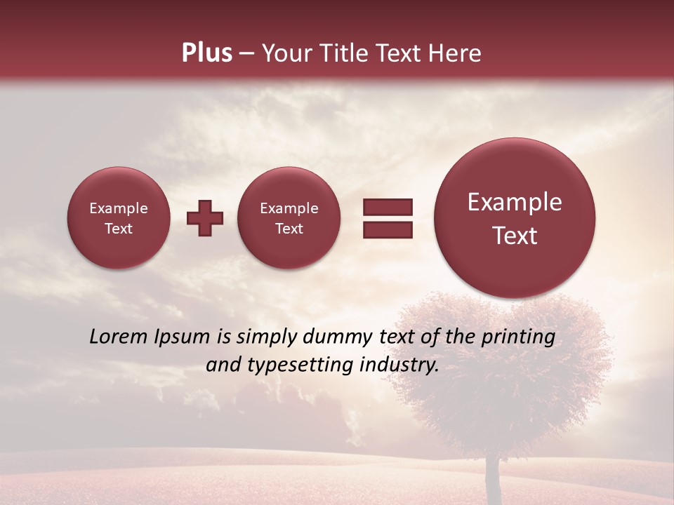Horizon Symbol Grass PowerPoint Template
