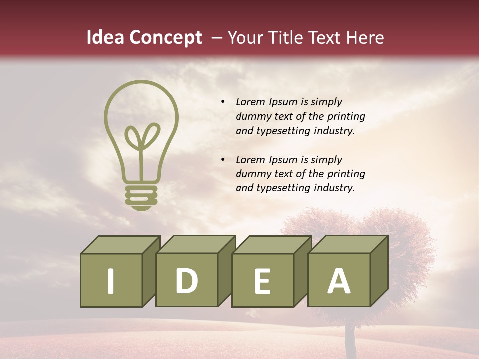 Horizon Symbol Grass PowerPoint Template