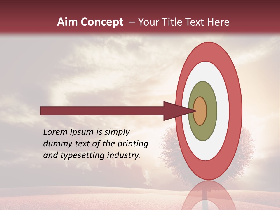 Horizon Symbol Grass PowerPoint Template