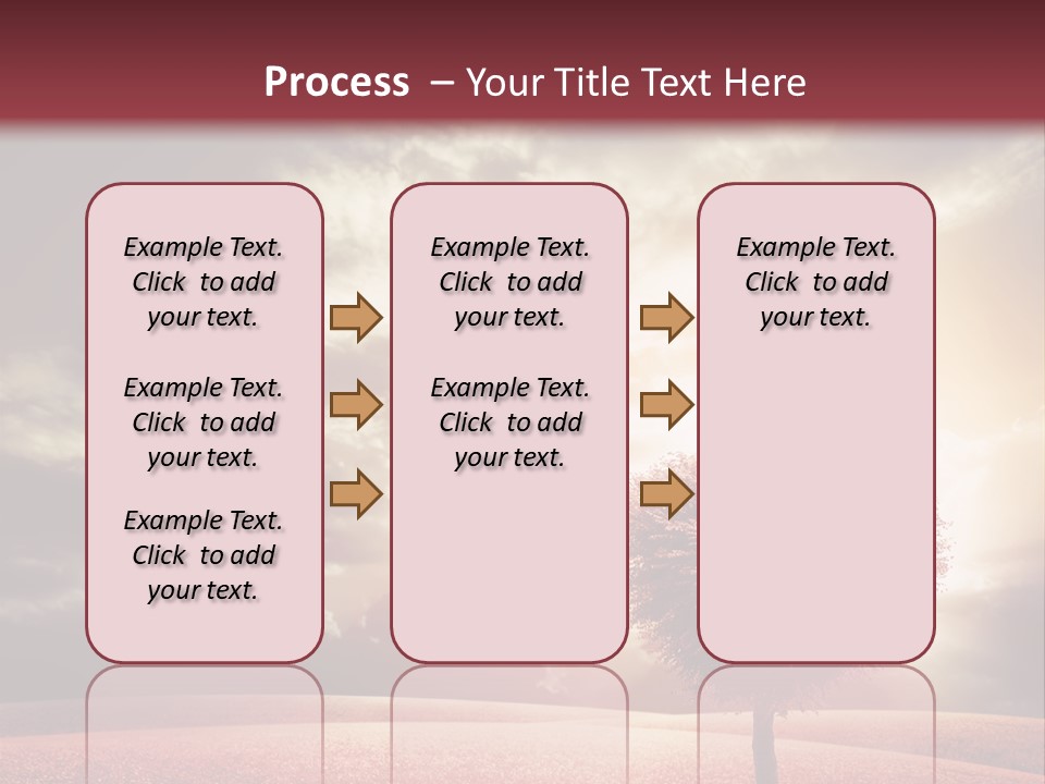 Horizon Symbol Grass PowerPoint Template