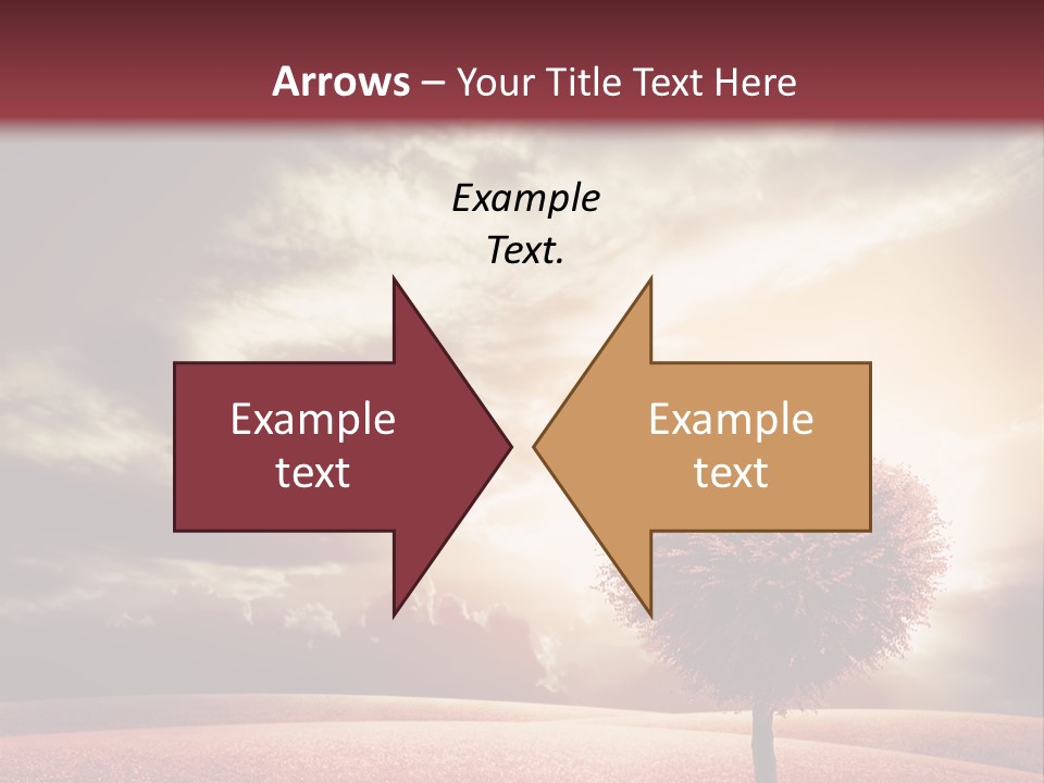 Horizon Symbol Grass PowerPoint Template