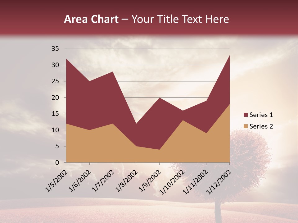 Horizon Symbol Grass PowerPoint Template