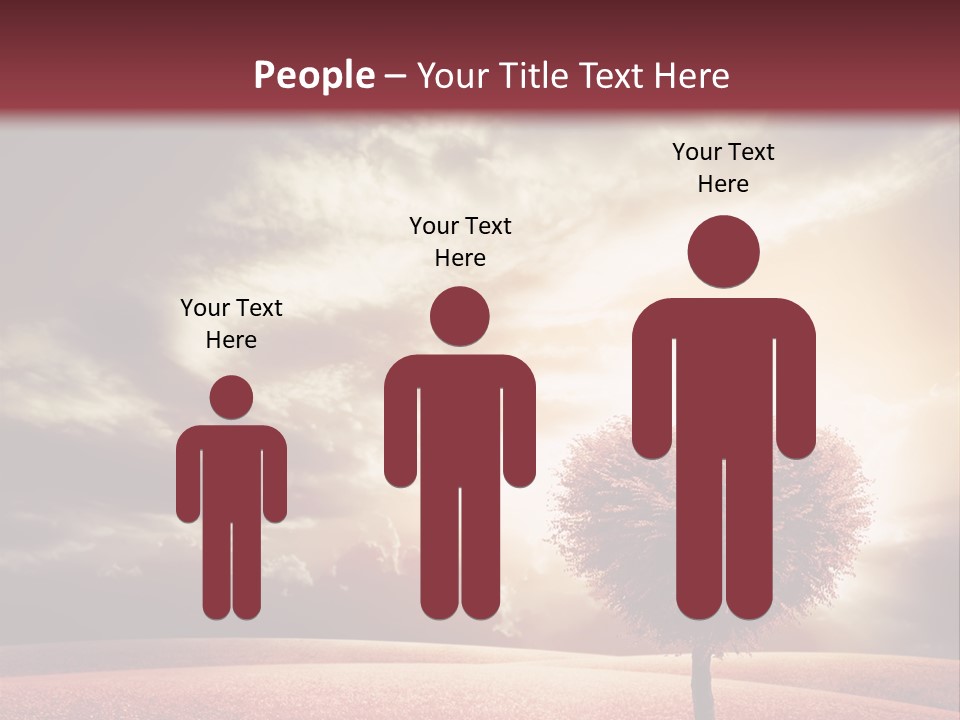 Horizon Symbol Grass PowerPoint Template