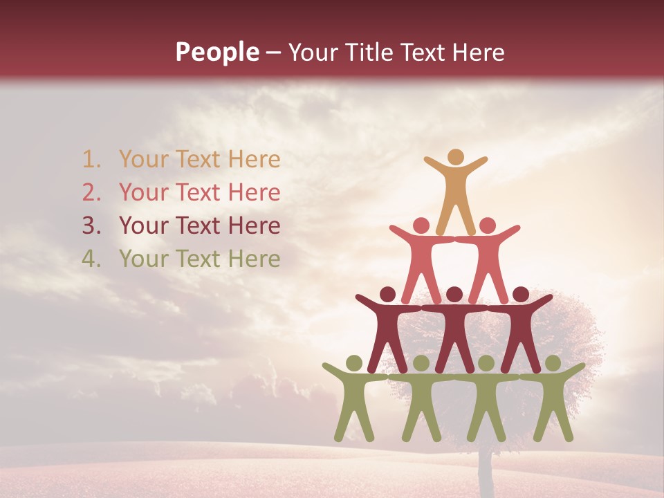 Horizon Symbol Grass PowerPoint Template