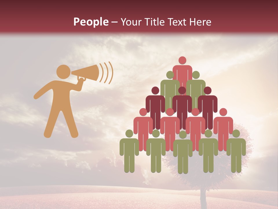 Horizon Symbol Grass PowerPoint Template