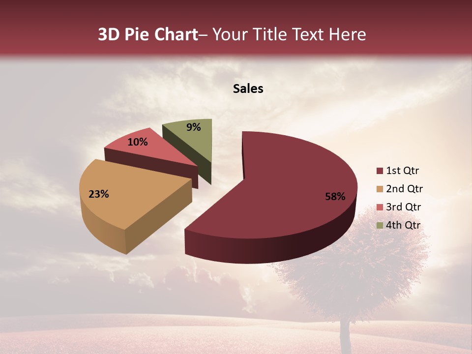 Horizon Symbol Grass PowerPoint Template