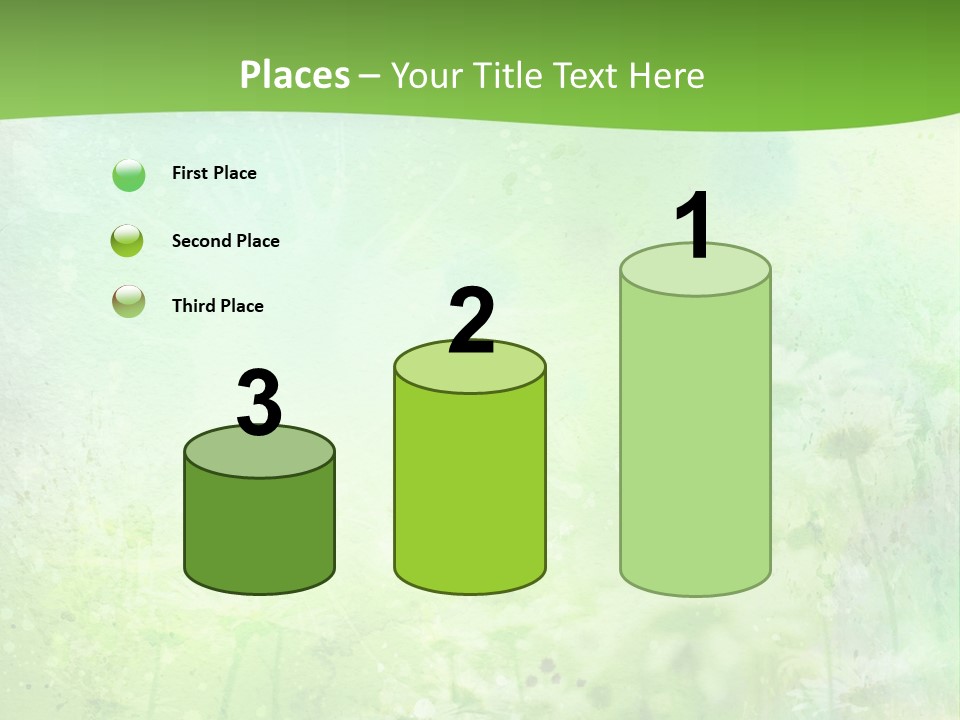 Foliage Blue Wallpaper PowerPoint Template