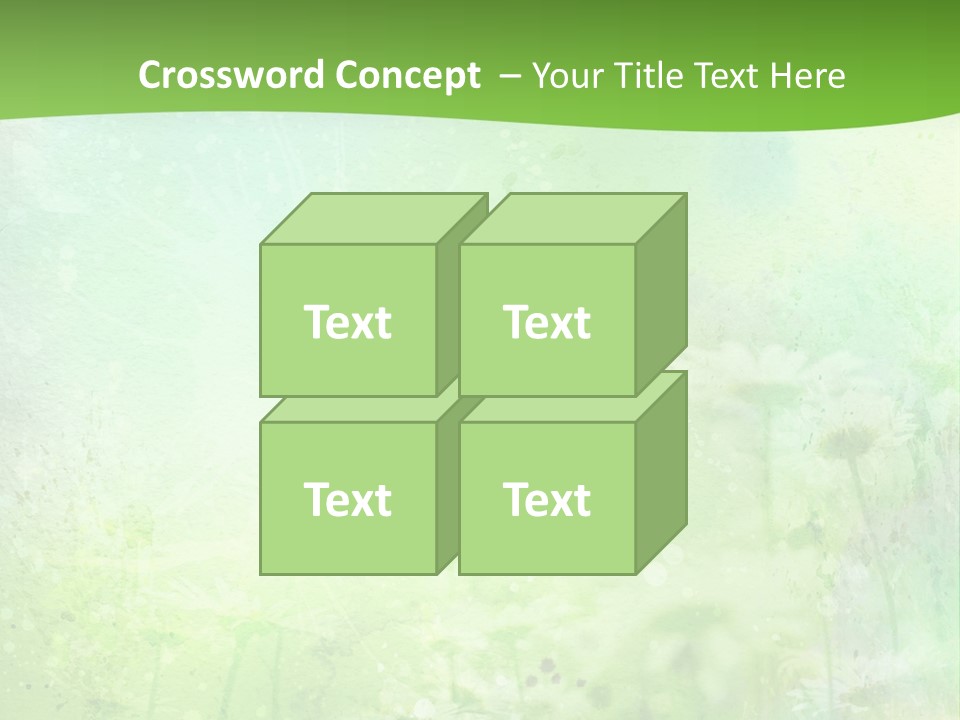 Foliage Blue Wallpaper PowerPoint Template