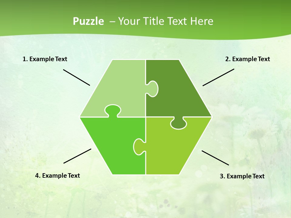 Foliage Blue Wallpaper PowerPoint Template