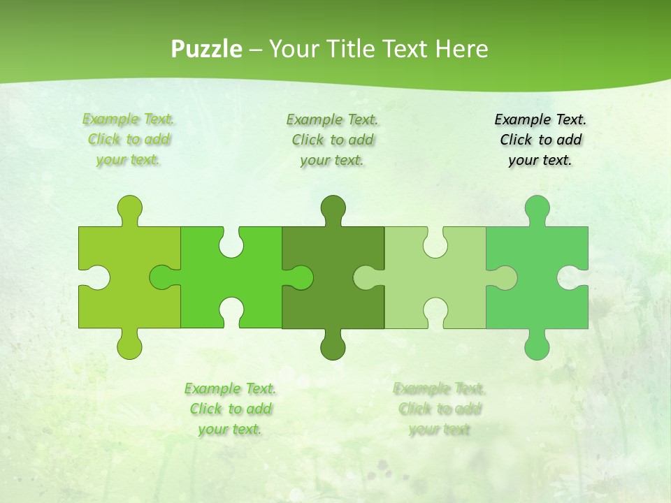 Foliage Blue Wallpaper PowerPoint Template