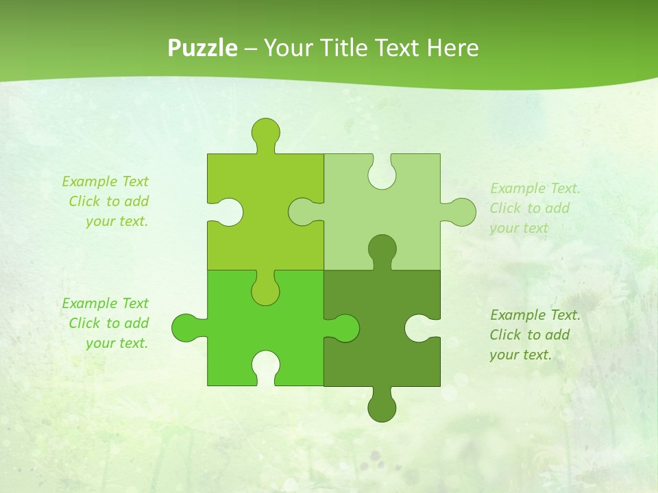 Foliage Blue Wallpaper PowerPoint Template