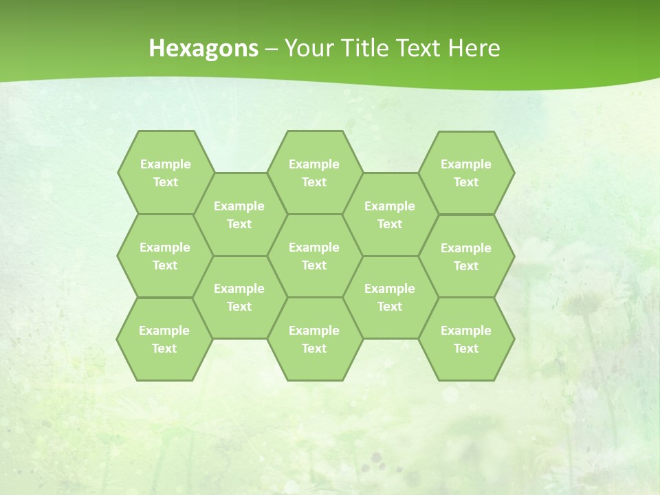 Foliage Blue Wallpaper PowerPoint Template