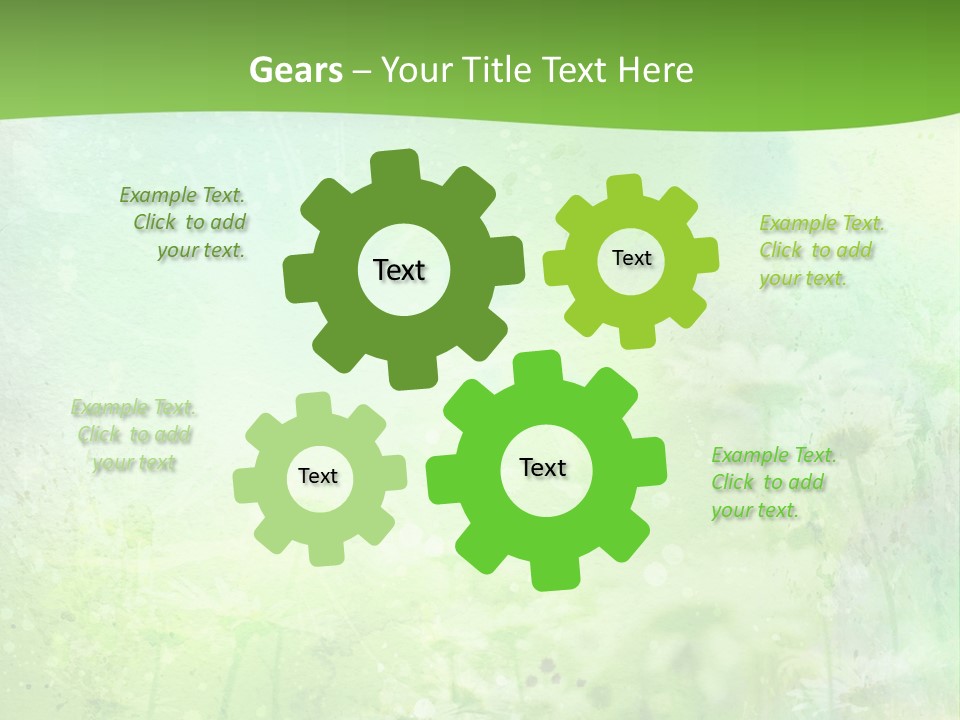 Foliage Blue Wallpaper PowerPoint Template