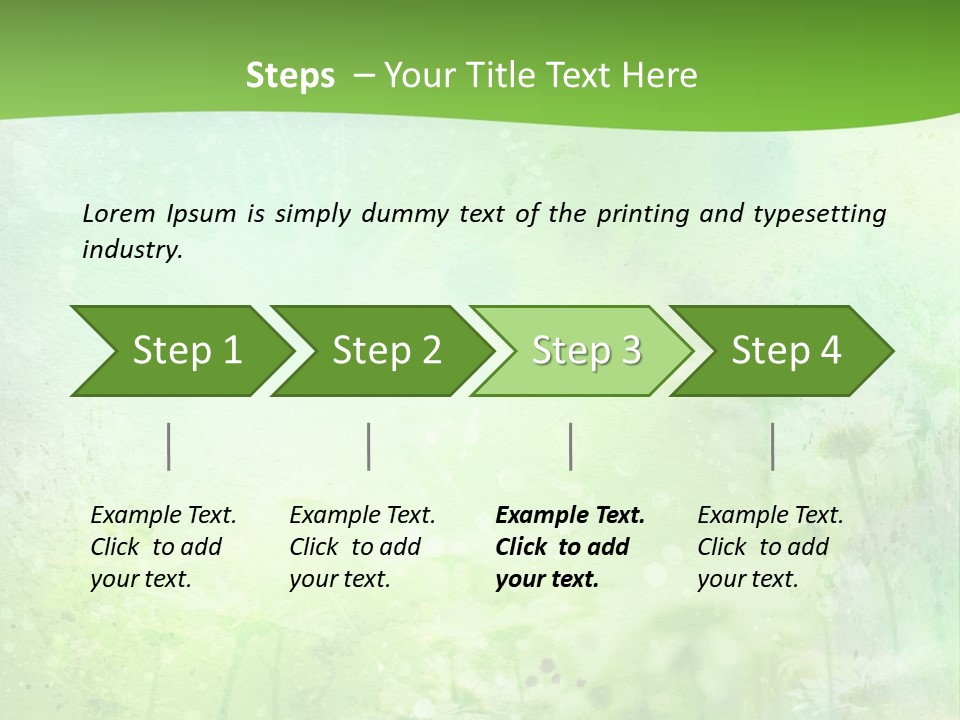 Foliage Blue Wallpaper PowerPoint Template