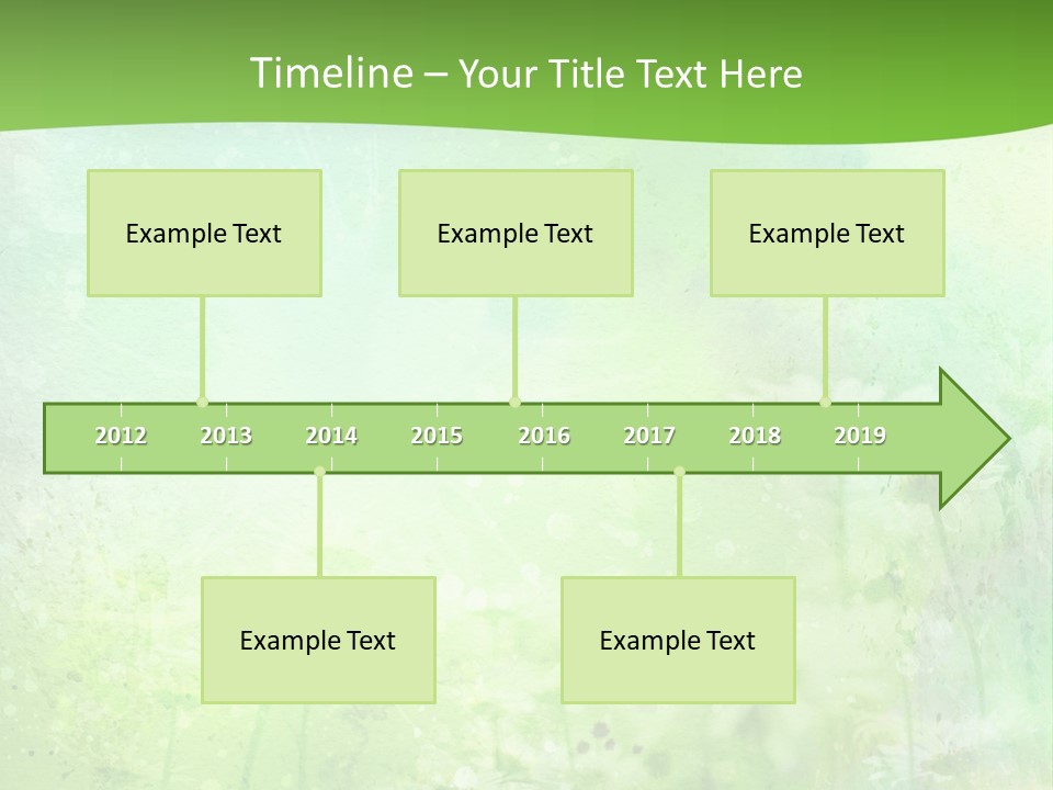 Foliage Blue Wallpaper PowerPoint Template