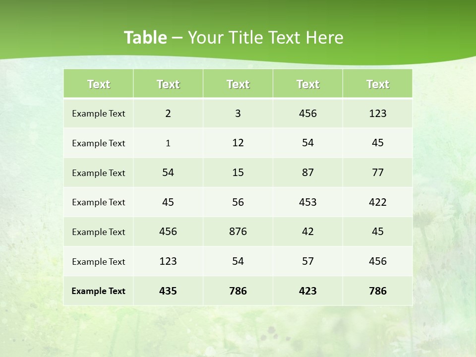 Foliage Blue Wallpaper PowerPoint Template