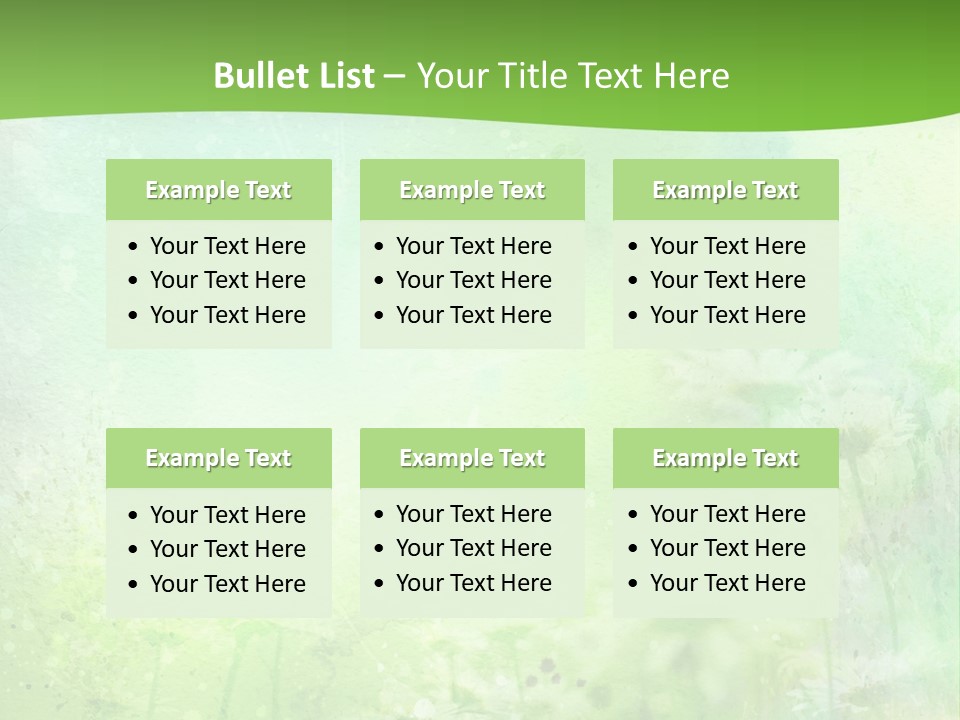 Foliage Blue Wallpaper PowerPoint Template