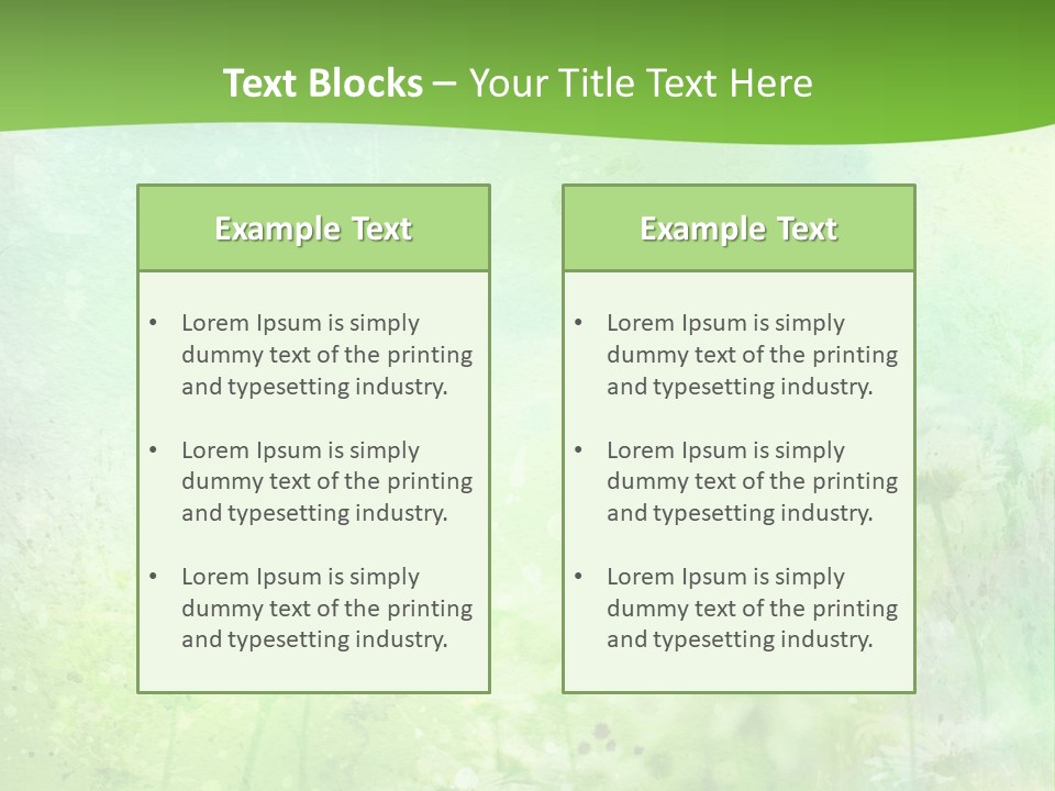 Foliage Blue Wallpaper PowerPoint Template