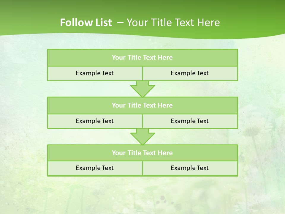 Foliage Blue Wallpaper PowerPoint Template