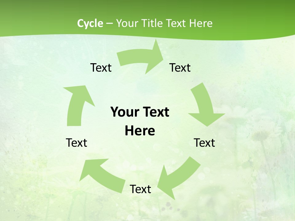 Foliage Blue Wallpaper PowerPoint Template