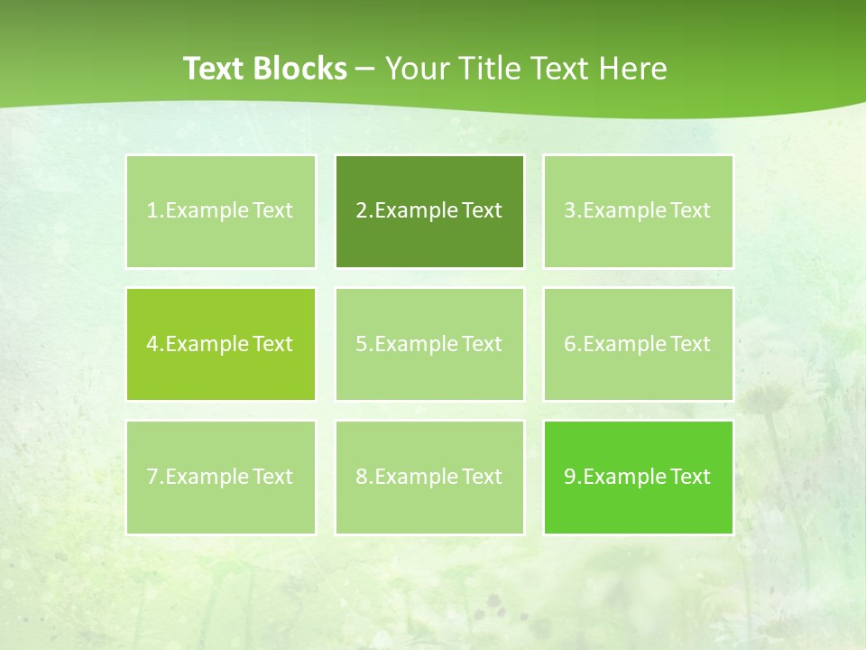 Foliage Blue Wallpaper PowerPoint Template