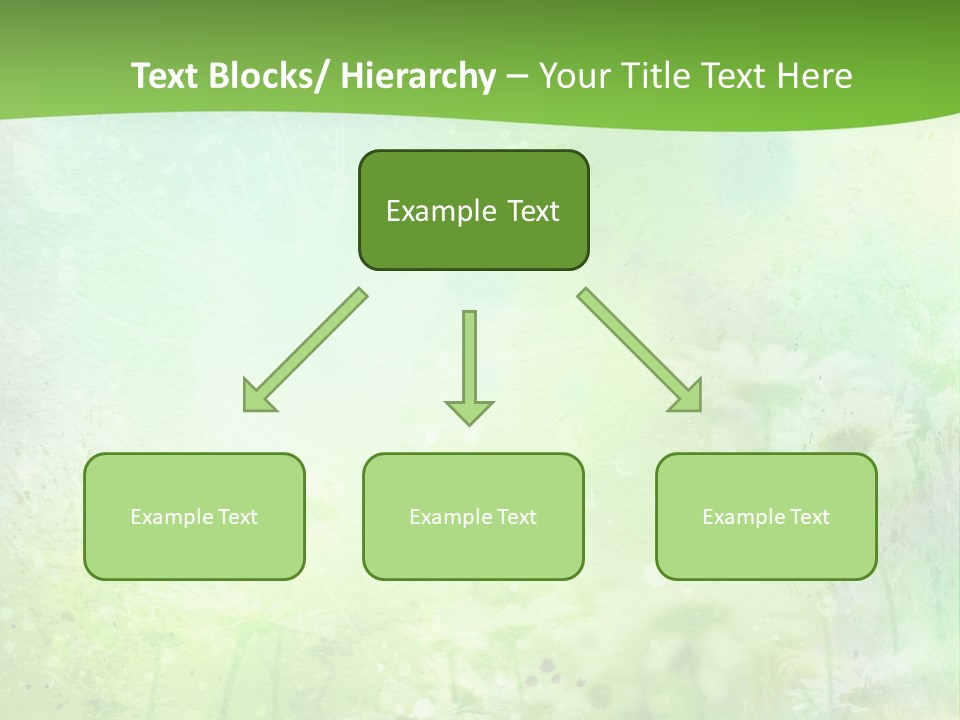 Foliage Blue Wallpaper PowerPoint Template