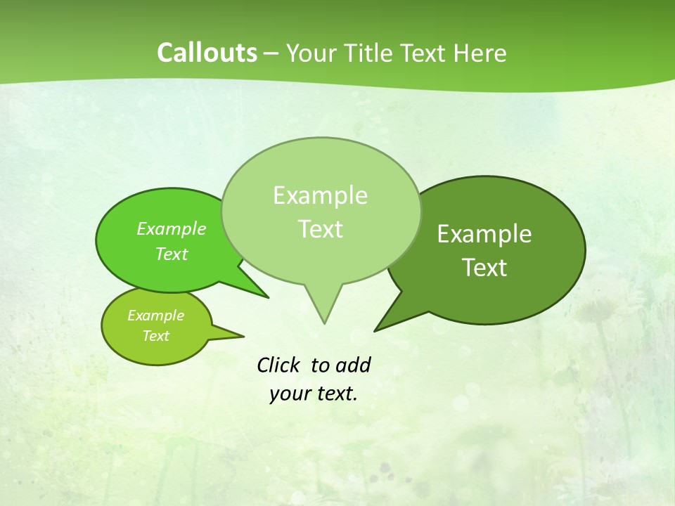 Foliage Blue Wallpaper PowerPoint Template