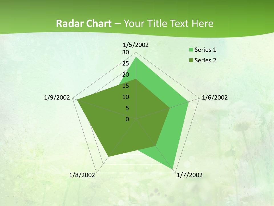 Foliage Blue Wallpaper PowerPoint Template