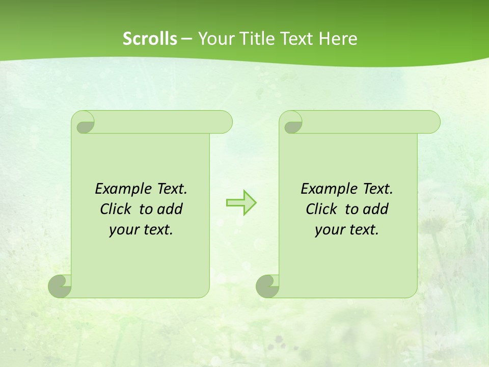 Foliage Blue Wallpaper PowerPoint Template