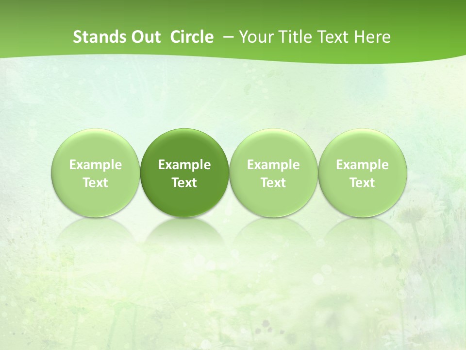 Foliage Blue Wallpaper PowerPoint Template