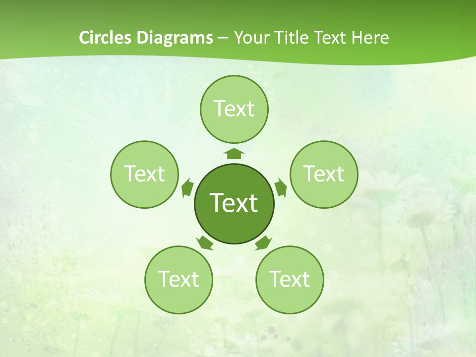 Foliage Blue Wallpaper PowerPoint Template