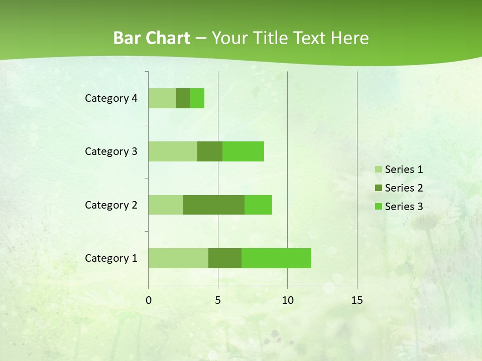 Foliage Blue Wallpaper PowerPoint Template