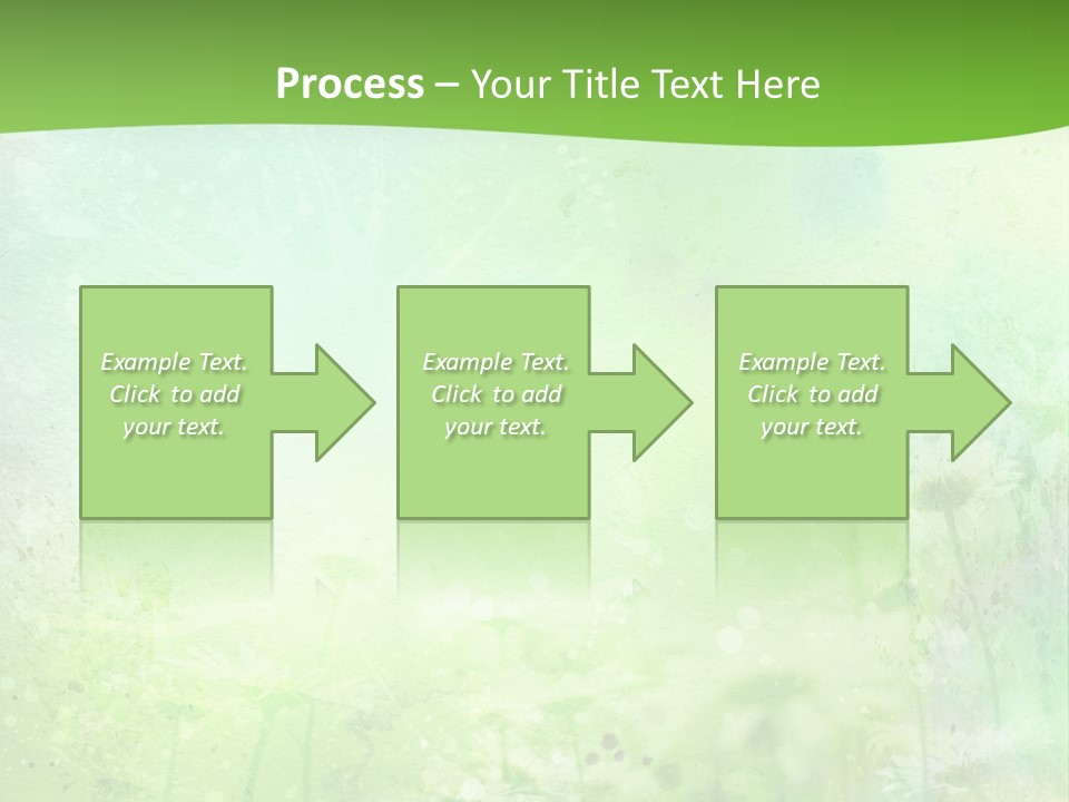 Foliage Blue Wallpaper PowerPoint Template