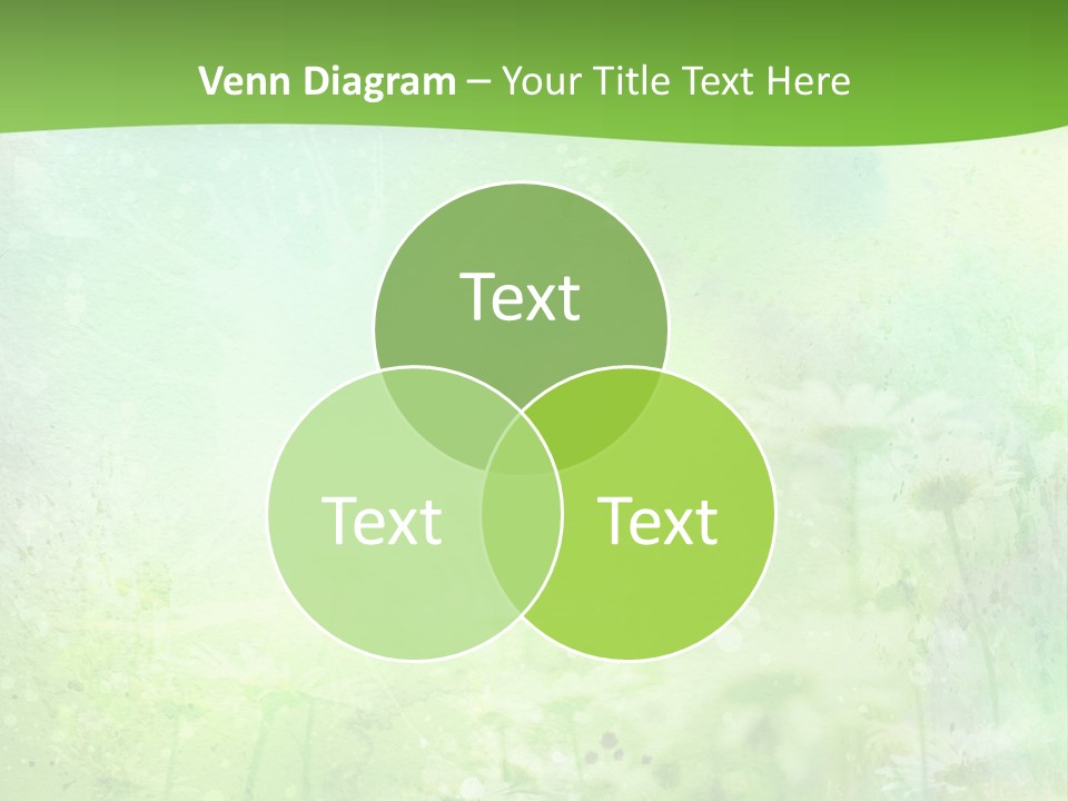 Foliage Blue Wallpaper PowerPoint Template