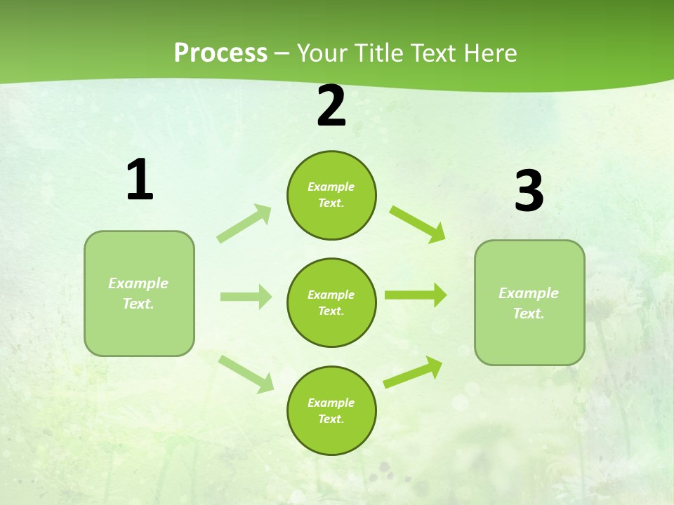 Foliage Blue Wallpaper PowerPoint Template