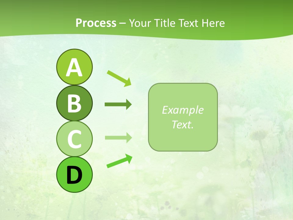 Foliage Blue Wallpaper PowerPoint Template