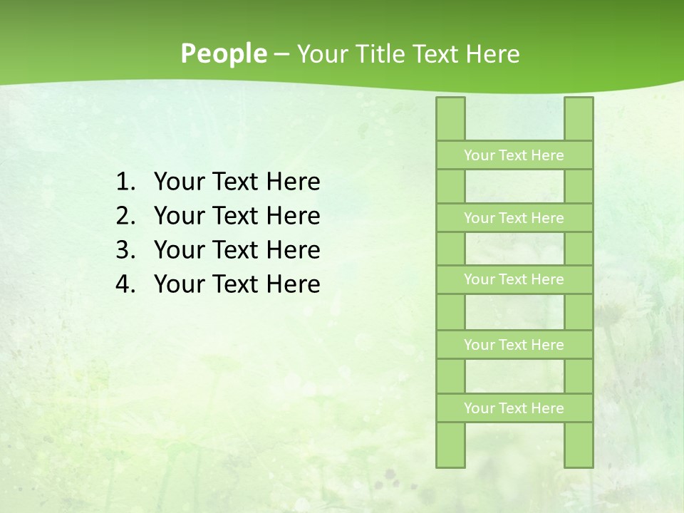 Foliage Blue Wallpaper PowerPoint Template